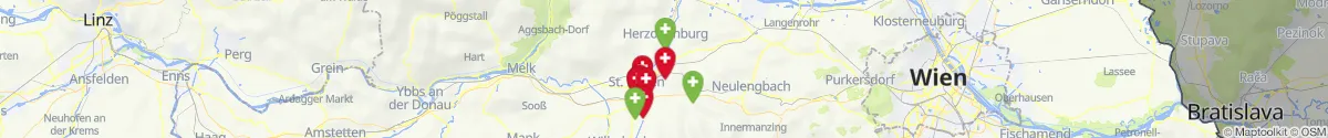 Map view for Pharmacies emergency services nearby Böheimkirchen (Sankt Pölten (Land), Niederösterreich)